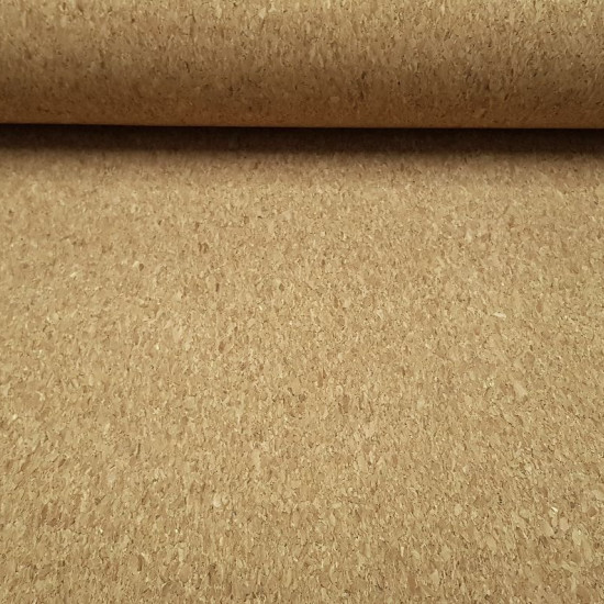 Cork fabric - Natural color cork fabric, essential in crafts to make bags, purses and other accessories. It is a thin fabric and on top a layer of flexible and manageable cork, making it an easy fabric to cut and sew. The fabri