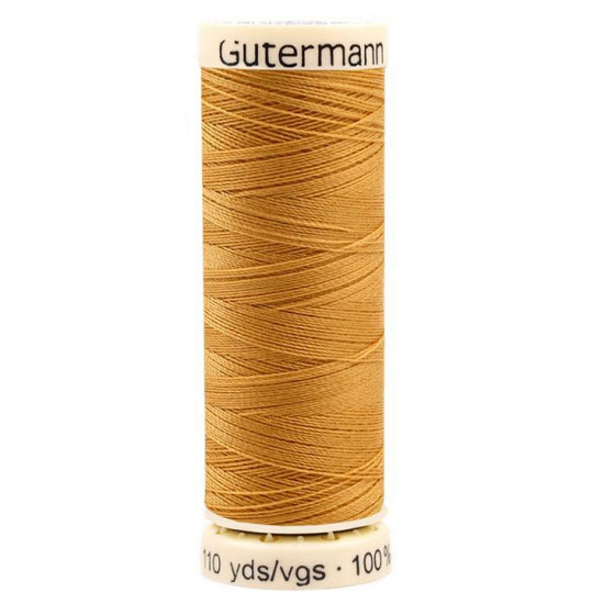 100m Polyester Sew-all Thread fabric - Universal Sew-all polyester thread from the prestigious Gütermann brand. You can sew by machine and by hand, all kinds of fabrics of natural, mixed and synthetic fibers. Gütermann threads are strong and flexibl