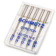 Agujas Coser Stretch 75-90 Schmetz - Surtido de 5 agujas de coser a máquina de la marca alemana Schmetz, perfectas para coser telas elásticas como por ejemplo: punto camiseta, sudadera, lycra, telas que lleven elastano, spandex... Las aguj