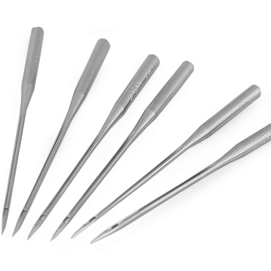 Agujas Coser Overlock 80-90 Organ - Surtido de 6 agujas de coser de la marca japonesa Organ Needle, para usar exclusivamente en máquina de coser remalladora (overlock) y/o recubridora (coverlock). Estas agujas solo admiten el sistema ELX705