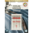 Agujas Coser Universal Organ Agujas Coser Universal Organ - Blister de 5 agujas universales de la marca japonesa Organ, para coser la mayoría de tejidos y materiales. Las agujas Organ son adecuadas para la gran mayoría de máquinas de coser domésticas. En el blister s