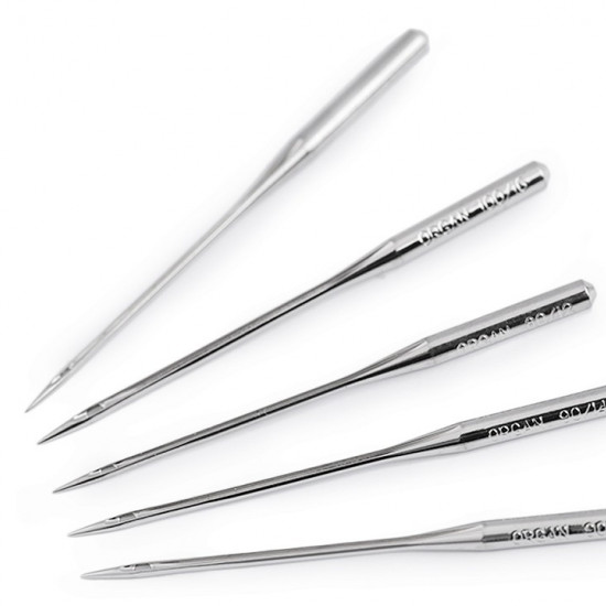 Machine Needles Jersey Organ - Assortment of 5 needles from the Japanese brand Organ, for sewing stretch fabrics such as t-shirt, pullover, sweatshirt ...