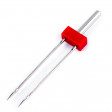 Twin Stretch Needle 75/4 Organ - Twin needle of the Japanese brand Organ, ideal for elastic fabrics such as jersey, lycra, sweatshirt... The separation between the two needles is 4mm