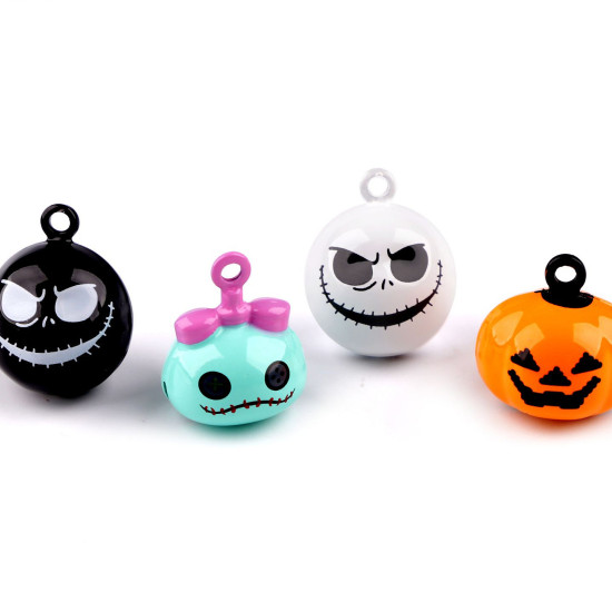 Cascabeles Decorativos Halloween - ¡Dale un toque terroríficamente divertido a tu decoración con este set de cascabeles metálicos temáticos de Halloween! Perfectos para aficionados a lo espeluznante y, en especial, para l
