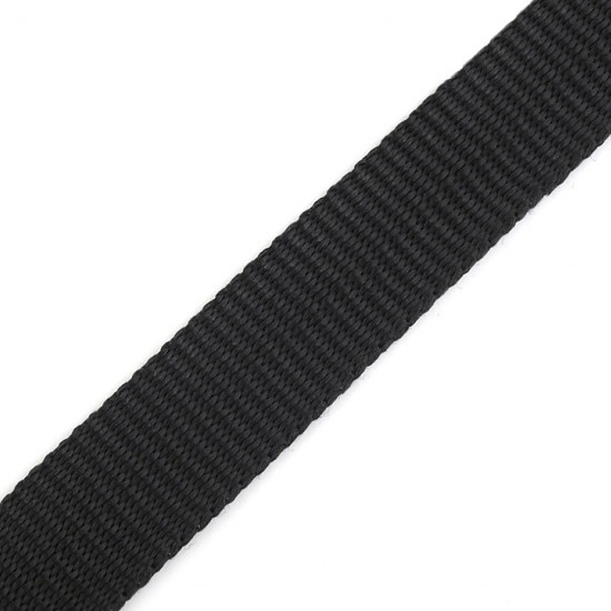 Polypropylene Webbing 15mm haberdashery - Polypropylene webbing or strap, used mainly in the manufacture of bags, backpacks, upholstered furniture strings, chairs ... It can also be used as a component or complement of outdoor clothing. The tape measures 
