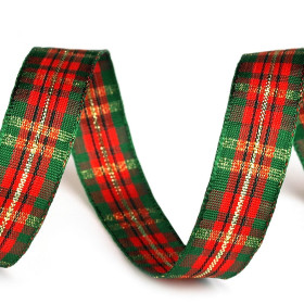 Cinta Decorativa Cuadro Escocés Lurex 15mm