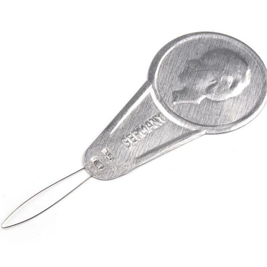 Enhebrador de agujas de aluminio clásico con bucle de alambre flexible