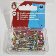 Glass-headed Pins 0,6x30mm (100pcs) haberdashery - Case of 100 steel pins with a glass-head. Ideal if you have to use the iron. The pins measure 0.6x30mm.