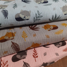 Doble Gasa Zorritos Durmiendo