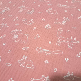 Doble Gasa Animales Trazos