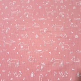 Doble Gasa Animales Trazos Doble Gasa Animales Trazos