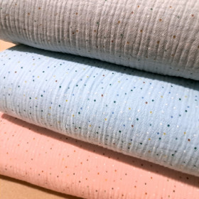 Doble Gasa Topitos Colores