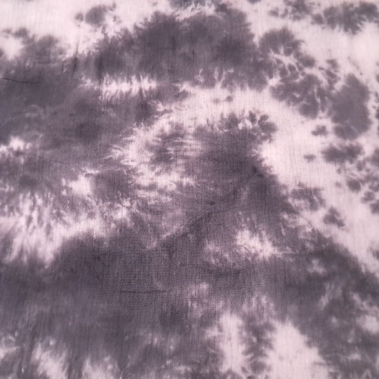 Double gauze fabric with tie-dye print