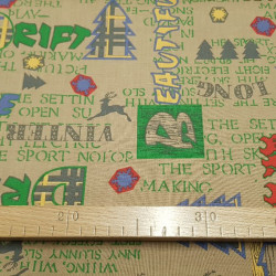 OUTLET Cotton Firs Elephants Christmas