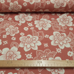 OUTLET Crepe Flowers Vintage Red