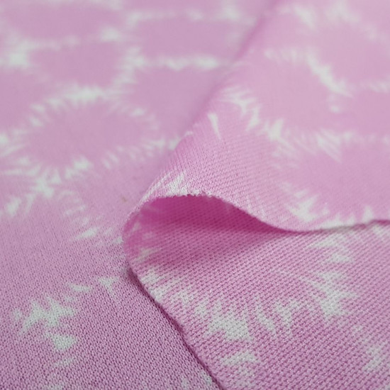 Tela OUTLET Punto Erizos Rosa - Tejido de Punto de Seda Estampado con dibujos de erizos en color rosa. La tela mide 80cm de ancho y su composición 100% poliester. Tela outlet barata liquidación