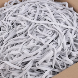 Flat Elastic Face Masks 7mm