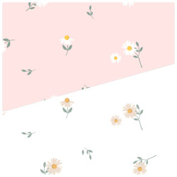 Doble Gasa Flores Margaritas