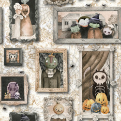 Algodón Halloween Boo Cuadros