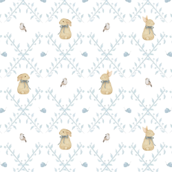 Piqué Nube Conejos