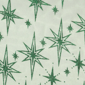 Organza Estrellas Verde Organza Estrellas Verde