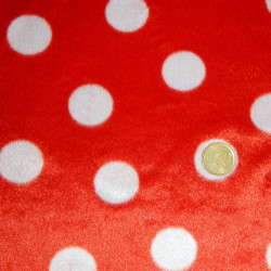 OUTLET Short Hair White Red Polka Dots OUTLET Short Hair White Red Polka Dots