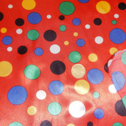 Satin Topos Multicolor Red Background Satin Topos Multicolor Red Background