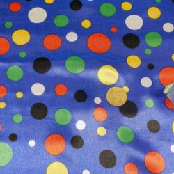 Satin Topos Multicolor Blue Background Satin Topos Multicolor Blue Background