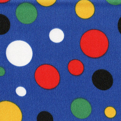 Satin Topos Multicolor Blue Background