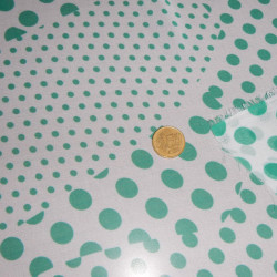 OUTLET Chiffon Printed Green Polka Dots OUTLET Chiffon Printed Green Polka Dots