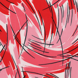 Crepe Stripes Brushstrokes Red