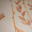 Crepe Flowers Branches Beige fabric