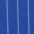 Tela OUTLET Crespón Rayas Finas - Tejido de Crespón estampado con rayas finas blancas sobre fondo azul.