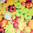 Cotton Fruits fabric - Fine cotton fabric with fruit drawings.