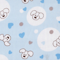 Pique Puppies Blue Hearts