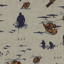 OUTLET Popelín Militar Azul