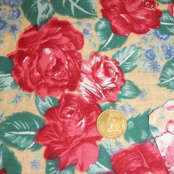 Retal Algodón Flores Retal Algodón Flores