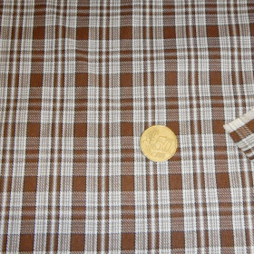 OUTLET Viella Checkered Brown White