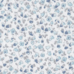 Viella Flores Azules Fondo Blanco