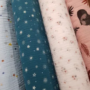 Cotton double gauze fabrics